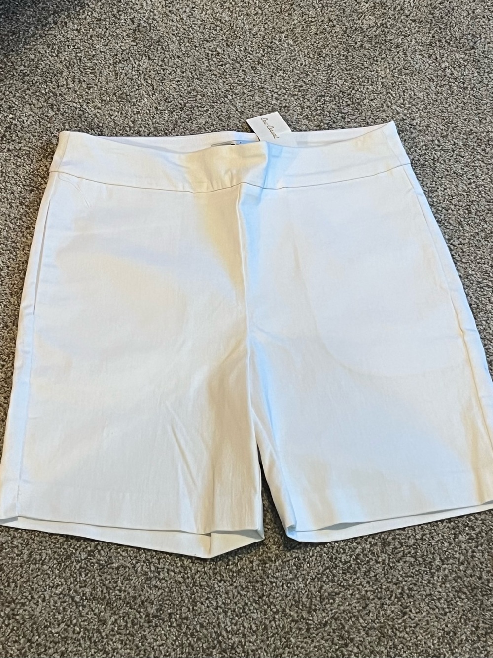 Ladies Small White Classic Tailored Shorts Brand New by Eric Casual